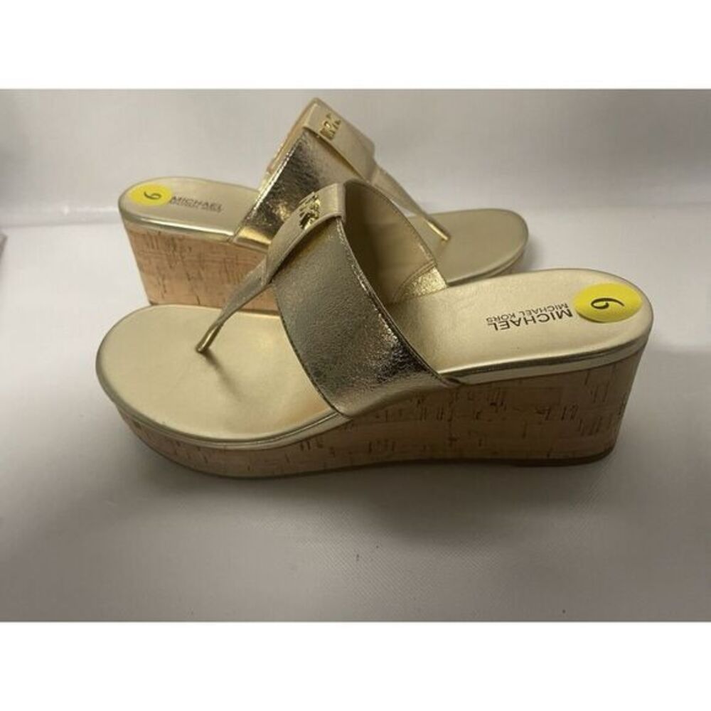 Michael Kors Metallic Gold Wedge Heels